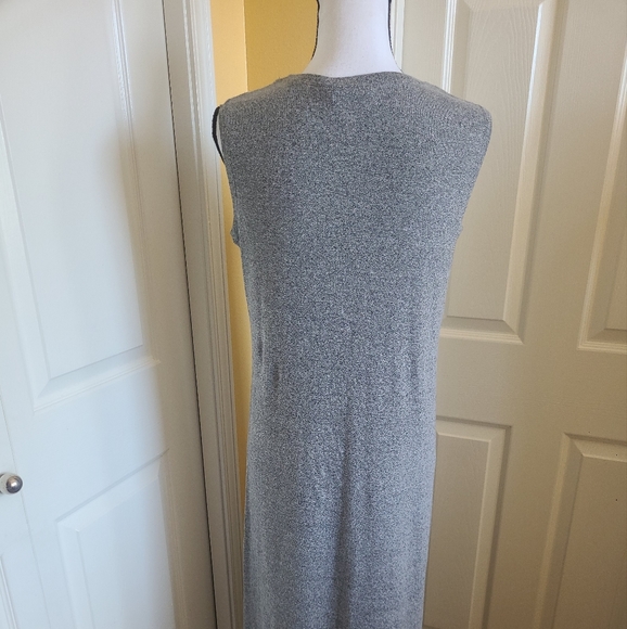 VERSATILE GRAY CHICO'S DESIGN LONG DRESS, SIZEM/8 - Picture 5 of 10